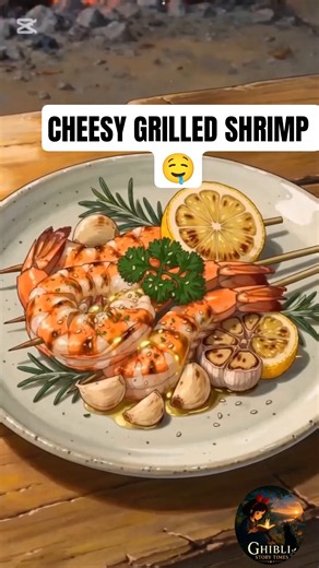 🧈🦐 Butter + Cheese + Grilled Shrimp = Pure Food Heaven! 🤤🔥 #Shorts
