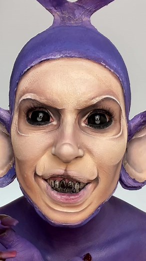 Teletubbies Makeup Transformation | Scary Teletubby Face