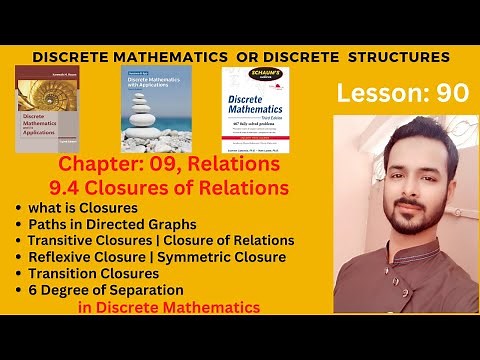 Lesson 90: Closures of Relations | Paths in Directed Graphs | Types of Closures in Discrete Maths