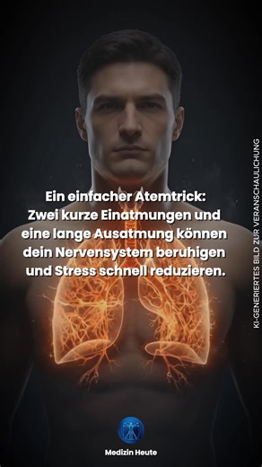 Dein Atem kann die Stressreaktion deines Körpers innerhalb weniger Minuten beruhigen – das zeigt eine Studie der Stanford University. In einer 2023 veröffentlichten Untersuchung verglichen Forschende verschiedene Atemtechniken. Besonders wirksam war das sogenannte „Cyclic Sighing“, also zyklisches Seufzen. Diese Methode reduzierte Angst deutlich und verbesserte die Stimmung stärker als andere getestete Atemübungen oder reine Achtsamkeitspraxis. So funktioniert es: Zweimal sanft durch die Nase ei
