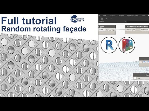 (Full Tutorial) Random rotating facade using Revit and Dynamo