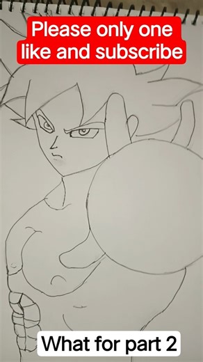 part one of making goku art #anime #art 💀#goku