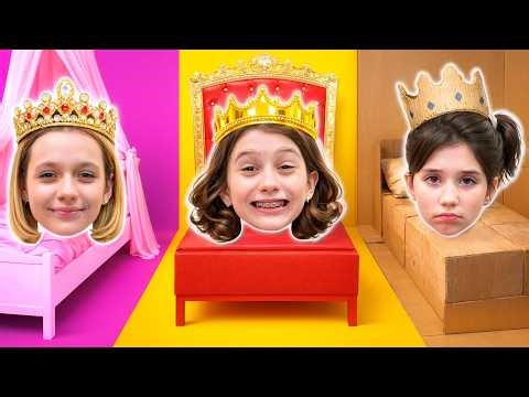 Poor vs Rich vs Giga PRINCESS adventures