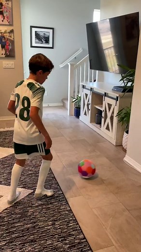 The House Ball - The Original Soft and Safe Indoor Soccer Ball Size 4 Created for Inside Your Home and Yard - Fun Soccer Gift - Perfect Kids Soccer Ball