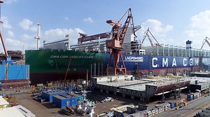 World Premiere: Launching of the World's Largest Liquid Natural Gas Powered containership and Future CMA CGM Group Flagship >> http://bit.ly/2n67Ygn With the CMA CGM JACQUES SAADE, we become the world’s first maritime shipping company to choose LNG to power its ultra-large containerships. | CMA CGM GROUP (Official)