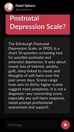 What is the Edinburgh Postnatal Depression Scale?