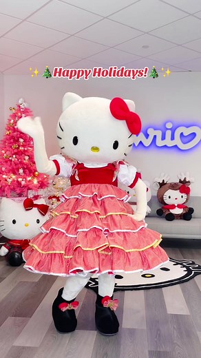 Festive Hello Kitty Holiday Celebration at Sanrio HQ