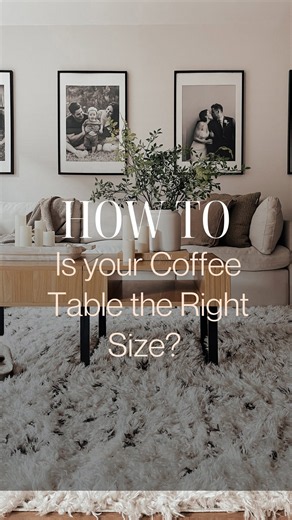 How to choose the right coffee table size