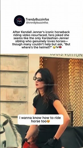 Kendall Jenner’s iconic horseback riding video resurfaced #kendalljenner