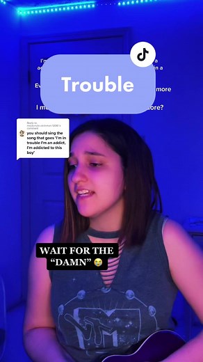 Reply to @mackenzie.steinman.1206 As you can tell, I’m not a pro at ukulele 😂 #singing #trouble #nevershoutnever #fyp #viral