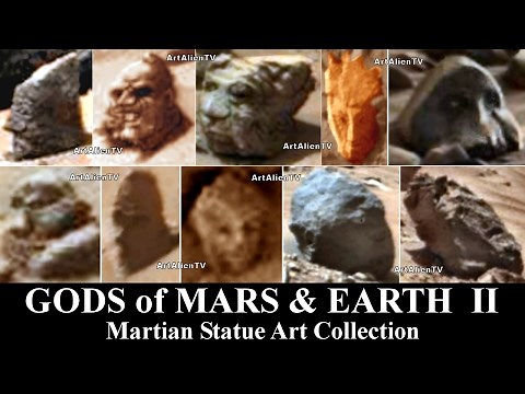 GODS of MARS (Part 2) Martian Statue Art Collection. ArtAlienTV