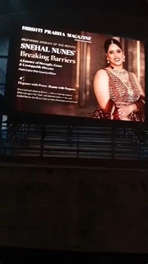 proud moment my article on qomen empowerment on DADAR STATION ON LED SCREEN