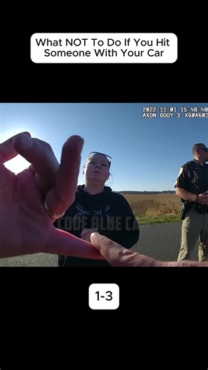 What NOT To Do If You Hit Someone With Your Car #cops #police #bodycam