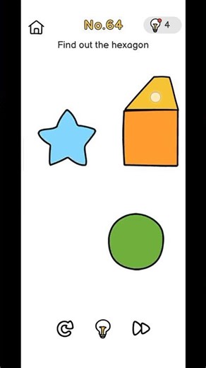 level 64 | brain out | find out the hexagon