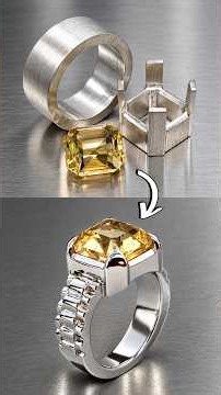 💛 How to Make a Stunning Citrine Silver Ring | Handmade Jewellery #jewelrymaking #handmadejewelry