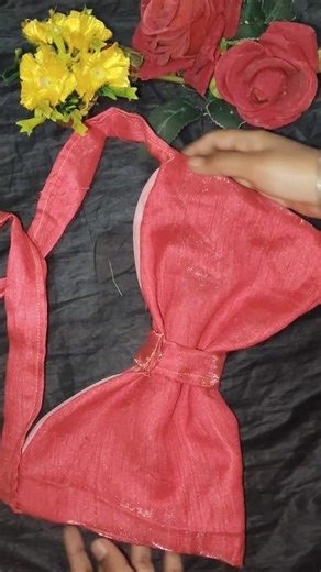 DIY BOW PURSE Making!! How to make a fabric purse/ Step by step tutorial #shorts #diy #subscribe