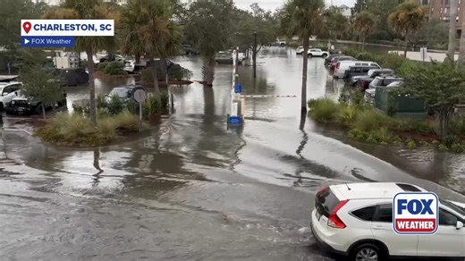 66K views · 594 reactions | HIGH TIDE: Video from Friday afternoon in Charleston showed how high floodwaters got during high tide. The floodwaters were deep enough for a car driving through to make waves. | FOX Weather | Facebook