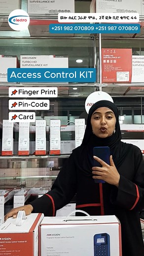 Fingerprint Terminal Kit ✅LCD display screen ✅Access control Integrated with Time and Attendance Management ✅Built-in card reader for Mifare1 card ✅Authentication Mode: Card, Fingerprint, and Password ✅Tamper proof ✅Stand-alone and Network Operation Model: DS-KAS261 Contact us: 0982070809 @Elctromarkt 0932151529 @electrooeng 📍Garad City Center Wello Sefer Tower B 2nd floor #44 join us on: 👉 https://t.me/hikvisionethiopia 👉https://www.Facebook.com/hikvisionethiopia #HIKVISION #hikvision #hikvi