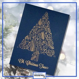 Foiled Christmas Tree Card