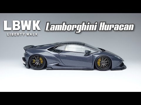 Building A Liberty Walk Lamborghini Huracan. Aoshima 1/24 Scale Model Car, Part 2/2.