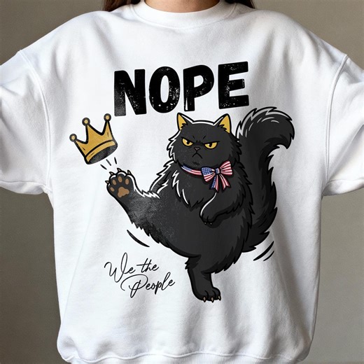 Angry Black Cat Kicking Crown PNG, Political Meme T-shirt (digital Download) - Etsy