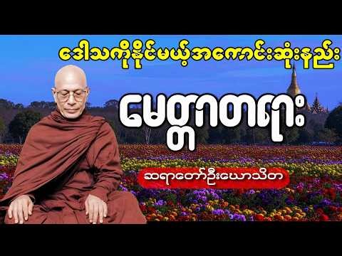 မေတ္တာအကြောင်း တရားတော် (ဥိးဃောသိတ)#ဆရာတော် ဦးဃောသိတ#tayartaw