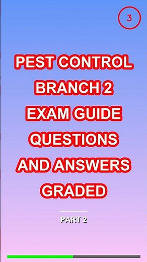 pest control branch 2 exam guide questions and ans