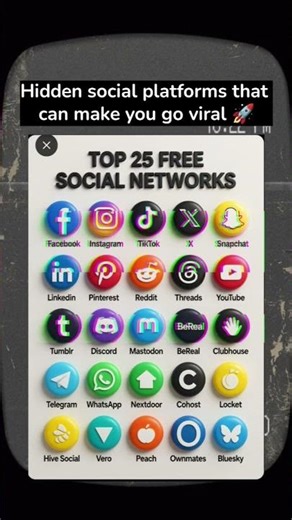 Top 25 Social Media Apps You Must Know 📱🔥#ai #shorts