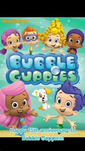 Today marks 15 years since the show Bubble Guppies aired on Nick Jr.. I remember watching this show a lot, and I thought it was a nice one. Happy 15th anniversary, Bubble Guppies! #bubbleguppies #thebubbleguppies #molly #gil #bubblepuppy