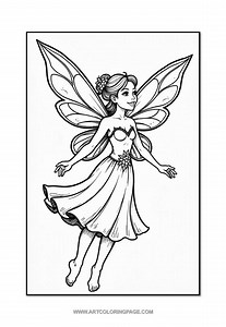 Fairy Coloring Book: 100 Printable Pages of Enchantment (PDF Download A4 Size)
