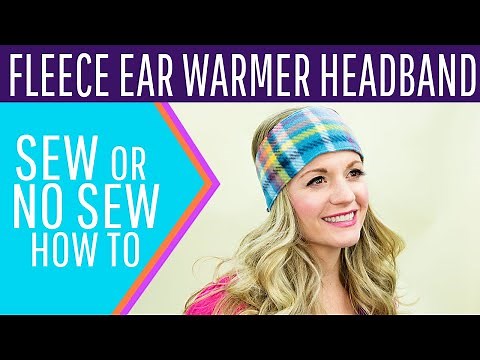 How to make a Fleece Ear Warmer Headband (free pattern)