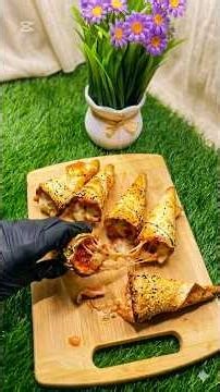 Insane Cheese Pull Pizza Cones! 🧀🔥 #shortschickencone #easyrecipes #freshingredients