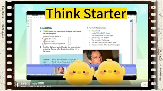 Think starter级别，原版教学