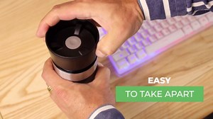 Travel Coffee Mug with 360°Lid, Travel Coffee Tumbler 16 oz Leak Proof, Stainless Steel Insulated Travel Mugs for Hot and Cold Spill Proof Leak Proof(Black)