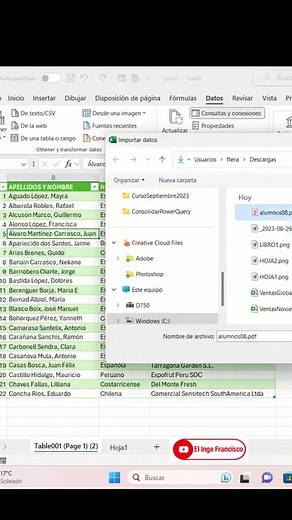 93K views · 3.2K reactions | Cómo extraer datos desde un PDF hacia Excel. | El Inge Francisco | Facebook