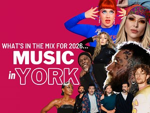 20 music acts coming to York and North Yorkshire in 2026
