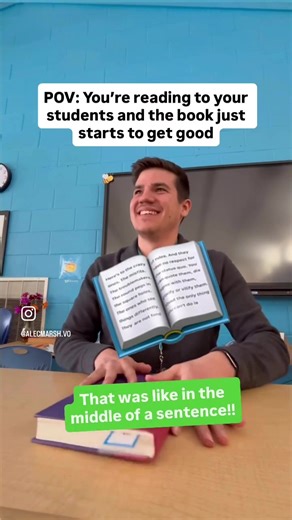 I guess I could’ve at least finished the page 😅 #voiceover #voiceacting #audiobook #teacher