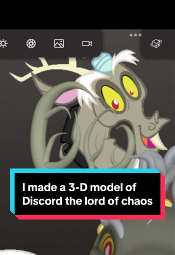 I made a 3D model of Discord from my Little Pony hope you like him #mlp #mlpfanart #mlpdiscord #3dmodeling