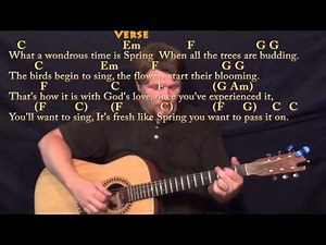 Pass It On (It Only Takes a Spark) Fingerstyle Guitar Cover Lesson with Chords/Lyrics