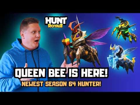 HUNT ROYALE! QUEEN BEE IS HERE! NEWEST SEASON 64 HUNTER! FULL SHOWCASE!