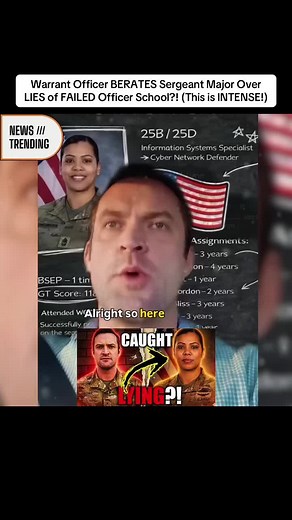 Warrant Officer BERATES Sergeant Major Over LIES of FAILED Officer School?! (This is INTENSE!) #warrant #militarynews #militarydrama #army #sergeantmajor