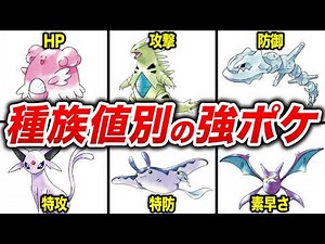 金銀で登場した各ステータス毎の高種族値ポケモン15選【ポケモン金銀】