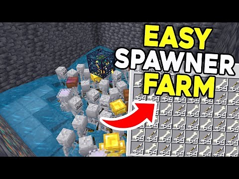 How To Make a Mob Spawner Farm In Minecraft Bedrock 1.21! - Skeleton/Zombie/Spider