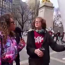 No Kings Protestor: Trump is making it a crime to be trans... he's deporting people who were born here.Interviewer: How is he making it a crime to be trans?Protestor: I’ve heard that in an article and from some of my friends...Unreal