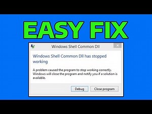 How To Fix Windows Shell Common DLL has Stopped Working in Windows