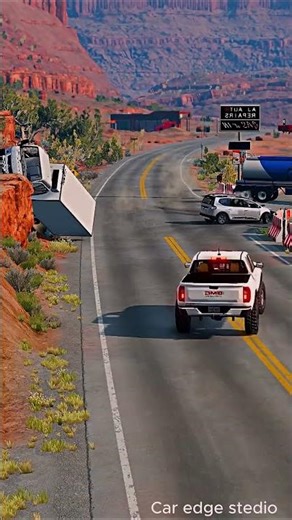 Realistic Highway Car Crashes #2