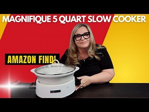 Magnifique 5 Qt Programmable Slow Cooker with Auto Warm and Amazon.com Find