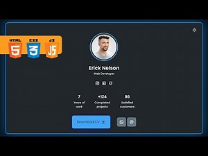 Responsive Personal Portfolio Website + ( Download Code) | HTML CSS & JavaScript - Dark/Light Mode