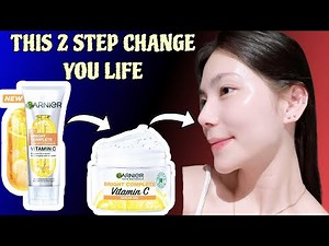 😱GARNIER BRIGHT COMPLETE skincare routine | how to get Glowing radiant bright skin