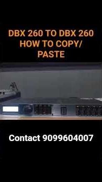 #dbx260 copy paste software how to use dbx260 software #rimeshpatel #dbx #driverrack #processor
